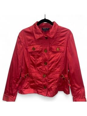 Jones New York Signature- Bright Pink Utility Jacket